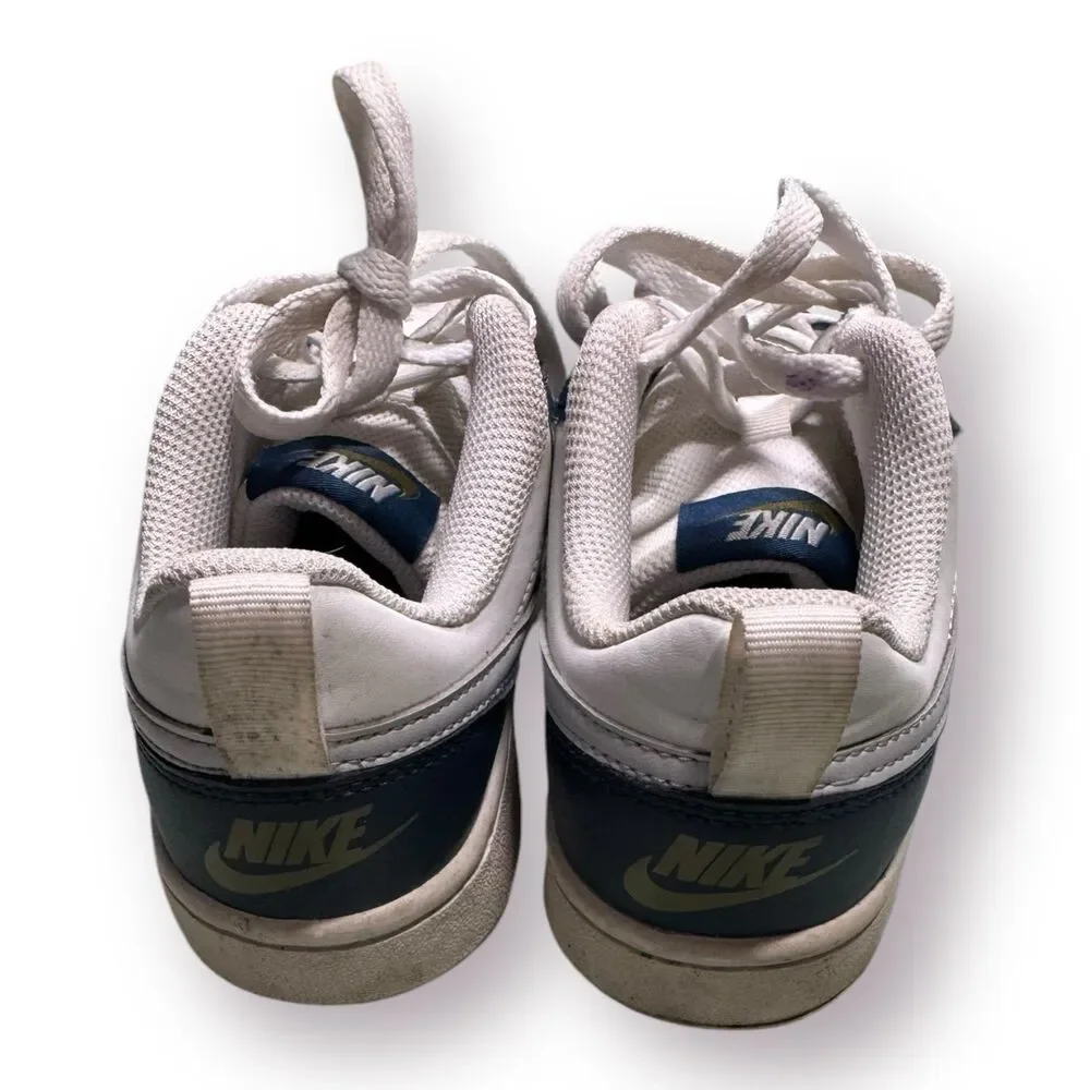 Nike Court Borough Low 2‎ (GS) White/Navy Sz 3.5Y BQ5448 107